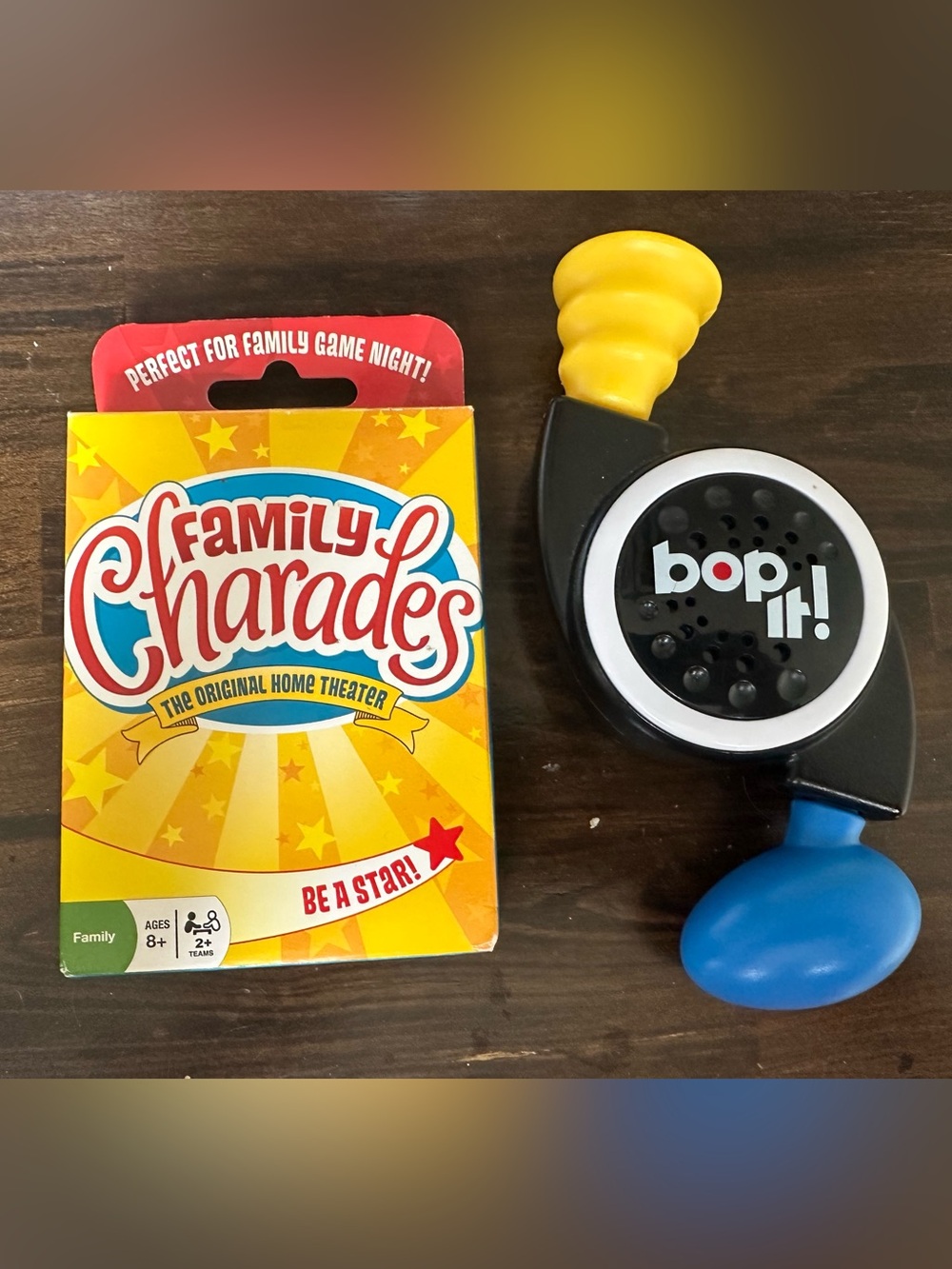 Handheld Game bop it & family charades